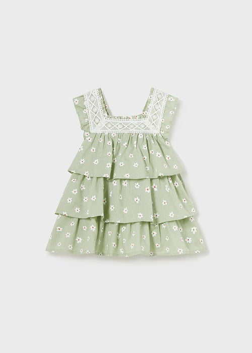 Baby Green Girl Floral Ruffle Dress (mayoral) (mayoral) - CottonKids.ie - 12 month - 18 month - 2 year