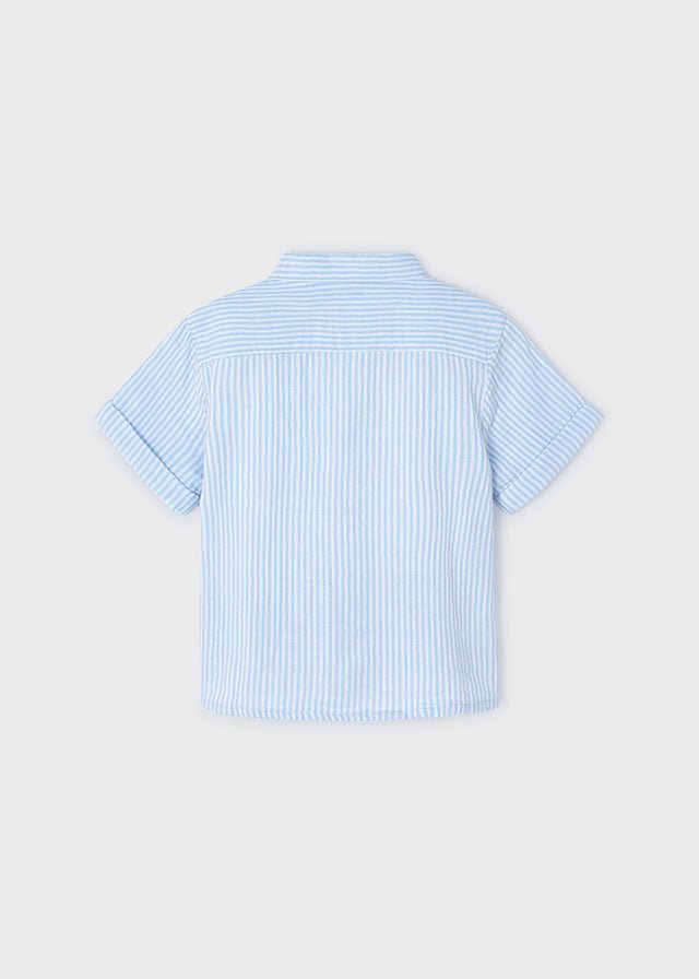 Boys Blue Striped Cotton Shirt (mayoral) - CottonKids.ie - 2 year - 3 year - 4 year