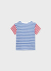 Boys Blue Striped Cotton T-Shirt (mayoral) - CottonKids.ie - 12 month - 18 month - 2 year