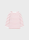 Boys Red & White Striped Cotton Top (mayoral) - CottonKids.ie - 12 month - 18 month - 2 year