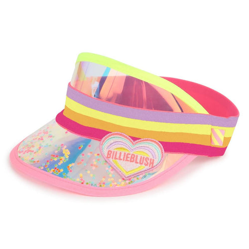 Girls Pink & Yellow Sun Visor (Billieblush) - CottonKids.ie - Billieblush - Girl - Hats & Gloves