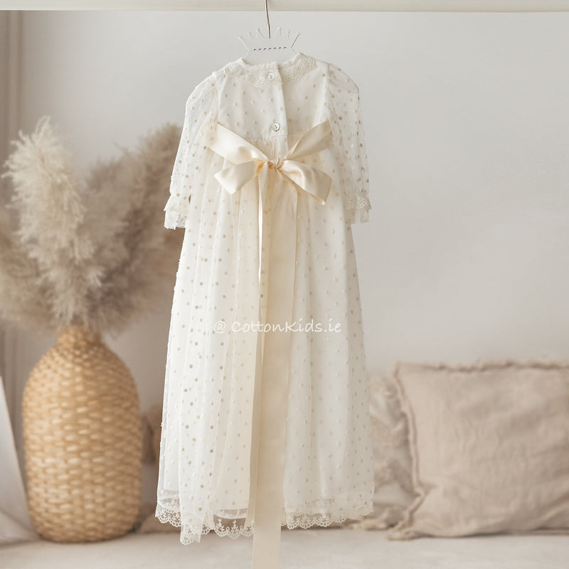 Cotton Lace Christening Ceremony Gown Ireland