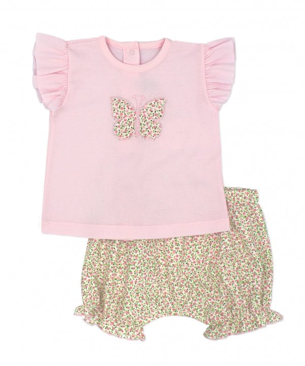 Baby Girl Pink Top & Floral Panties Set (Rapife) - CottonKids.ie - 12 month - 18 month - 3 month