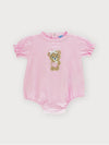 Baby Girls Teddy Bear Romper Suit, Pink (Sardon) - CottonKids.ie - 0-1 month - 1-2 month - 3 month