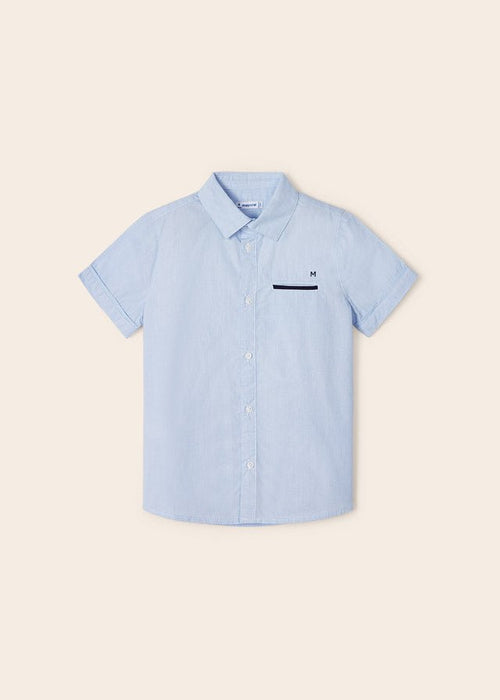Boys Blue Cotton Shirt (mayoral) - CottonKids.ie - 2 year - 3 year - 4 year