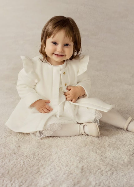 Christening coat store for baby girl