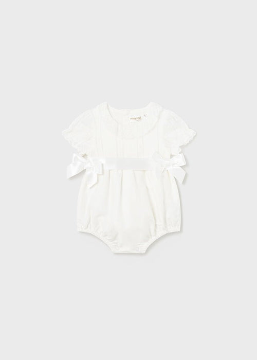 Ivory Baby Girls Ivory Cotton & Linen Shortie (mayoral) - CottonKids.ie - 1-2 month - 12 month - 18 month
