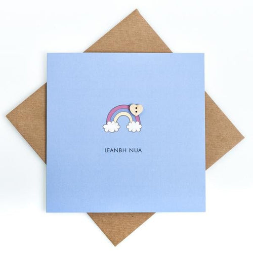 Leanbh Nua - New Baby Boy Craft Card - CottonKids.ie - Card - -