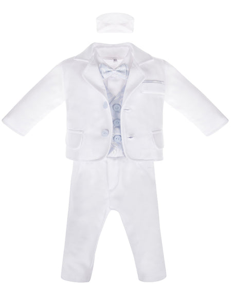 White Baby Boy Piece Christening Outfit Suit