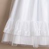 WHITE FIRST COMMUNION DRESS WITH DECORATIVE LACE ( K21 ) - CottonKids.ie - Dresses - 11-12 year - 7-8 year - 9-10 year