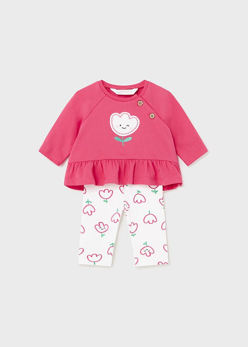 2 Piece Baby Girl Flower Pink Set (sold separately)(mayoral) - CottonKids.ie - 1-2 month - 12 month - 18 month