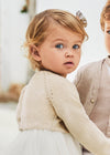 Baby Girl Bolero Cardigan Champagne