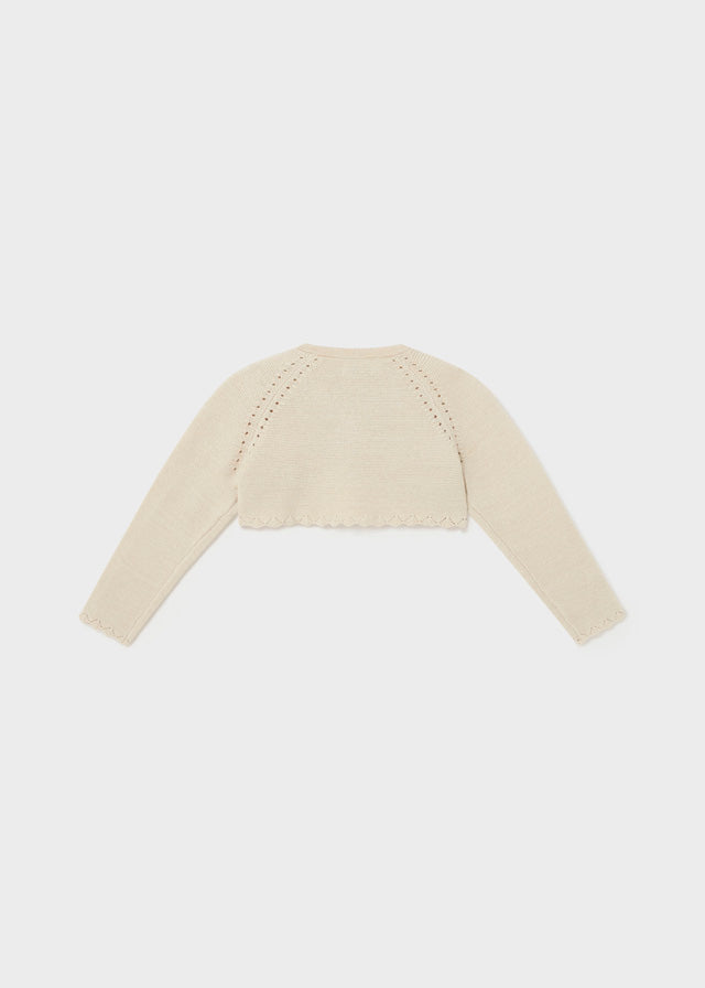 Baby Girl Bolero Cardigan Champagne