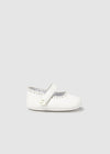 IVORY Newborn Girl Mary Jane Shoes