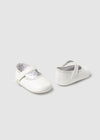 IVORY Newborn Girl Mary Jane Shoes