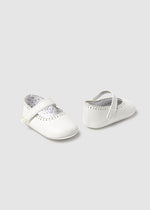IVORY Newborn Girl Mary Jane Shoes