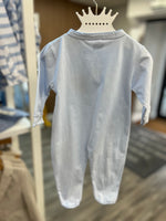 Baby Boy Pale Blue Cotton Babygrow  (Sardon)