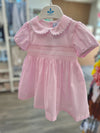 Baby Girl Pink Smock Dress  (Sardon)
