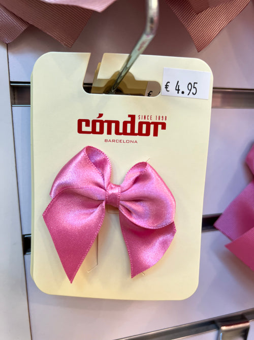 CHEWING GUM Hair Clip With Small Satin Bow (5.5cm) (Condor)