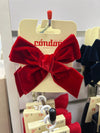 RED VELVET Bow Hair Clip