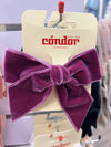 BURDEAUX 10cm -  Velvet Hair Clip With Bow (10cm)