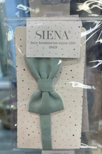 SEA GREEN Boy Linen Bow Tie Dickie Fly