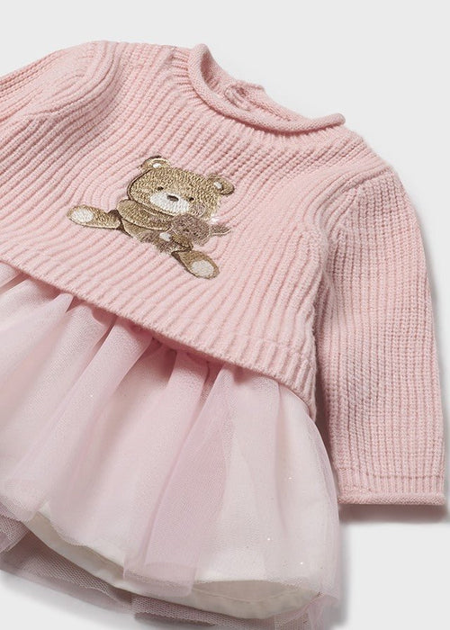 Adorable Baby Girl Pink Tulle Dress (Mayoral)