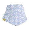 Baby Blue Puppy Paws Organic Bandana Bib