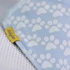 Baby Blue Puppy Paws Organic Bandana Bib