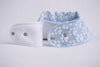 Baby Blue Puppy Paws Organic Bandana Bib