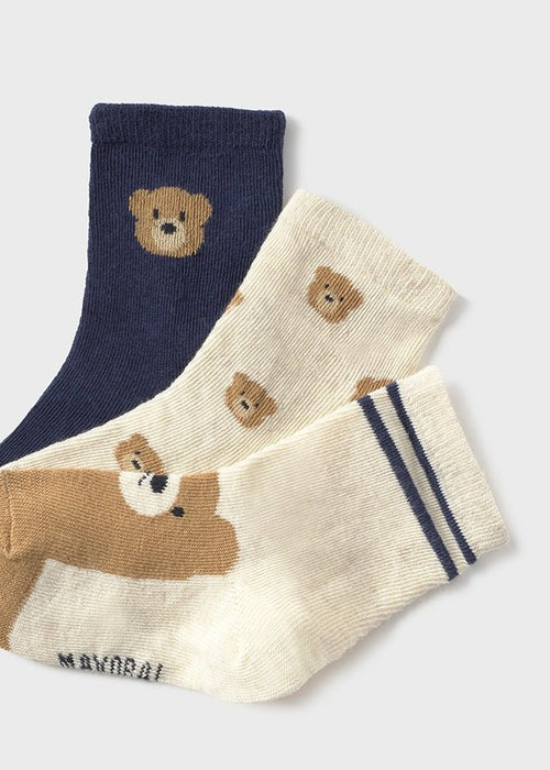 Baby Boy 3 - Pack Bear Socks Set