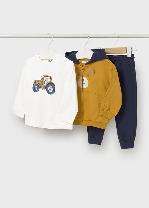 Baby Boy 3 - Piece Bear & Tractor Tracksuit