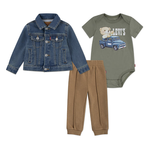 Baby Boy 3 - Piece Set – Jacket, Bodysuit & Pants