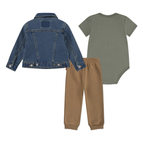 Baby Boy 3 - Piece Set – Jacket, Bodysuit & Pants