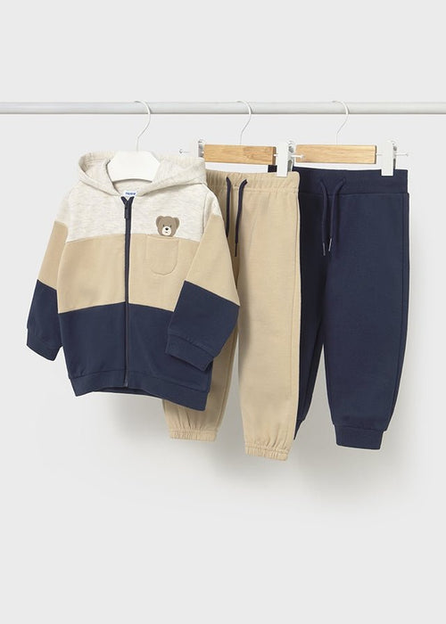 Baby Boy 3 - Piece Tracksuit With Bear Detail