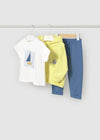 Baby boy 3 - Piece Tracksuit with Sailboat Tee