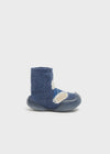 Baby Boy Anti - Slip Socks with Soles - Blue Bear Design (Mayoral)