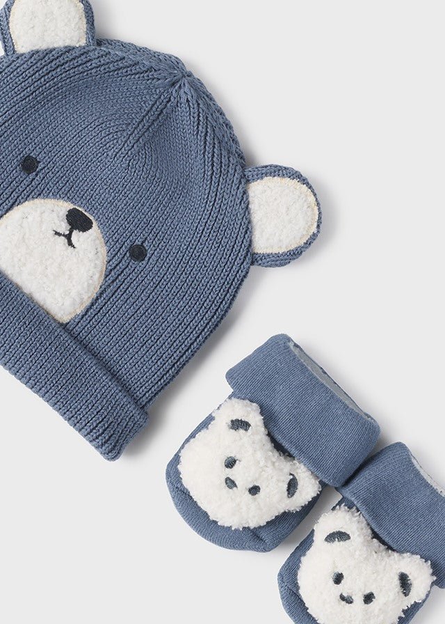 Baby Boy Bear Hat and Sock Set (Mayoral)