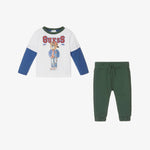 Baby Boy Bear Print T-Shirt & Jogger Set