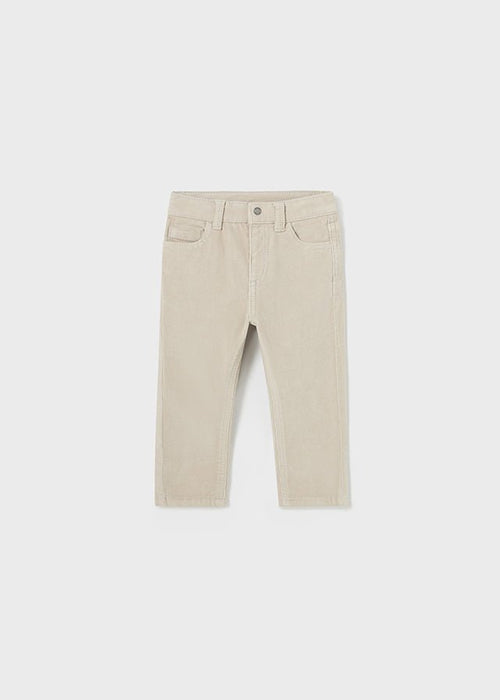 Baby Boy Beige Corduroy Trousers (mayoral)