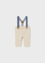 Baby Boy Beige Cotton Trousers (mayoral)