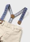 Baby Boy Beige Cotton Trousers (mayoral)