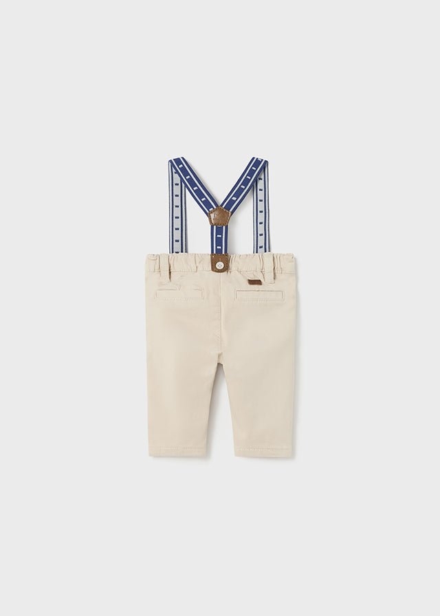 Baby Boy Beige Cotton Trousers (mayoral)