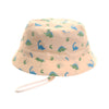 Baby Boy Beige Sun Hat With Blue & Green Dino Print