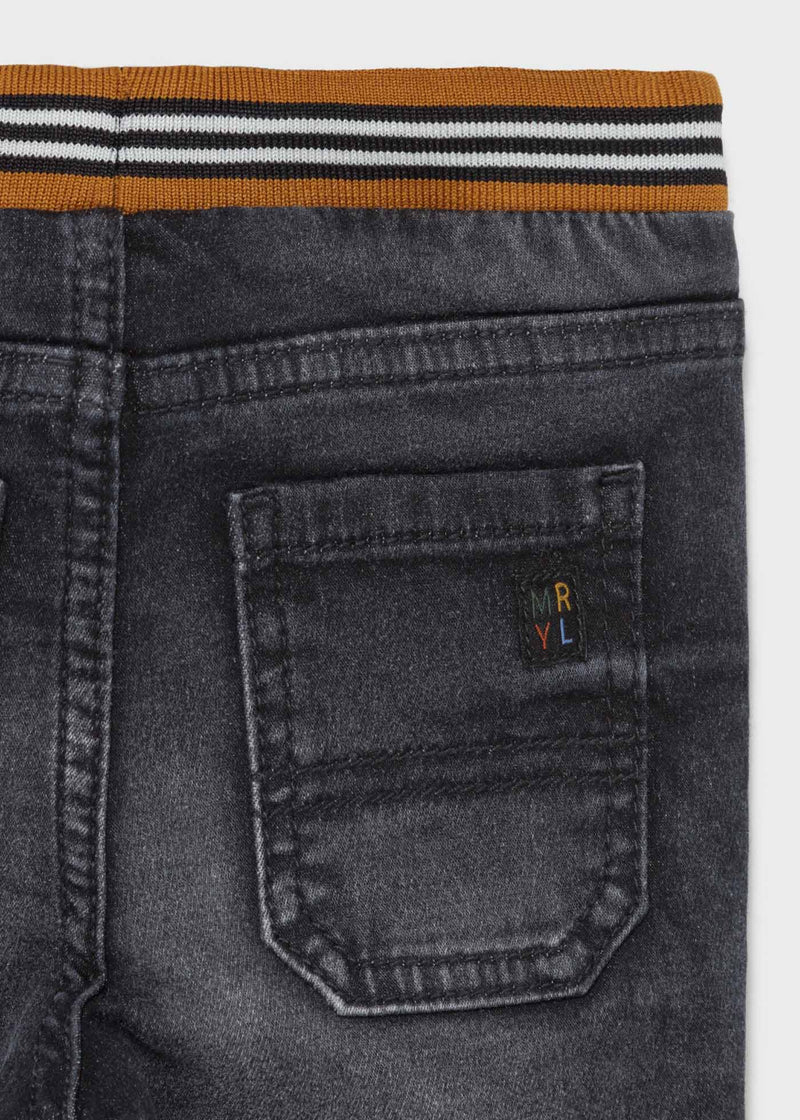 Baby Boy Black Jersey Jeans (Mayoral)