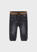 Baby Boy Black Jersey Jeans (Mayoral)