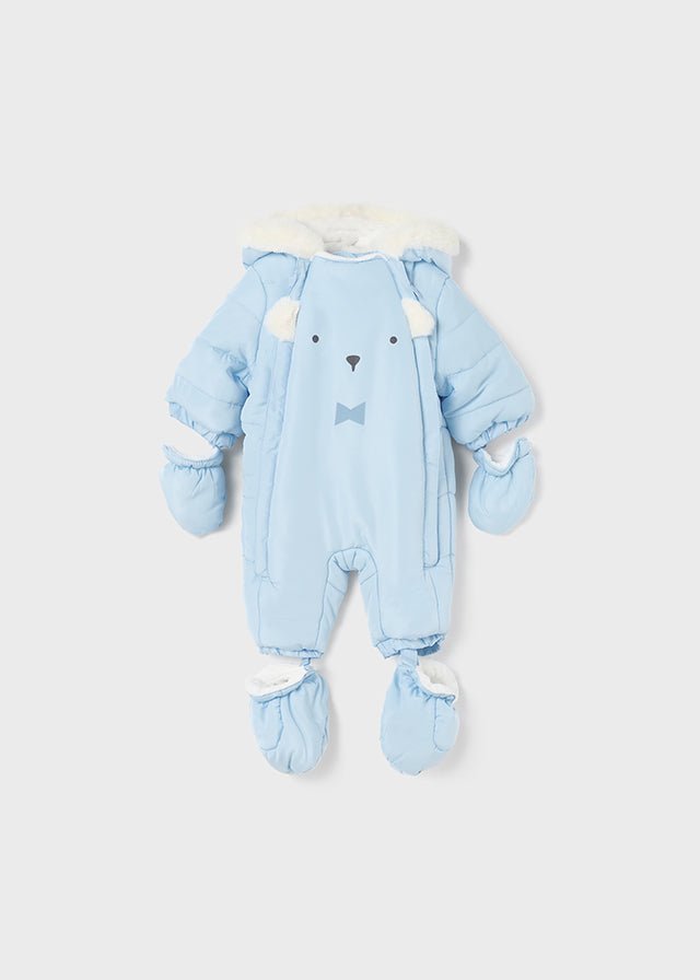 Baby Boy Blue Bear Snowsuit (Mayoral)