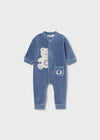 Baby Boy Blue Corduroy Babygrow (Mayoral)