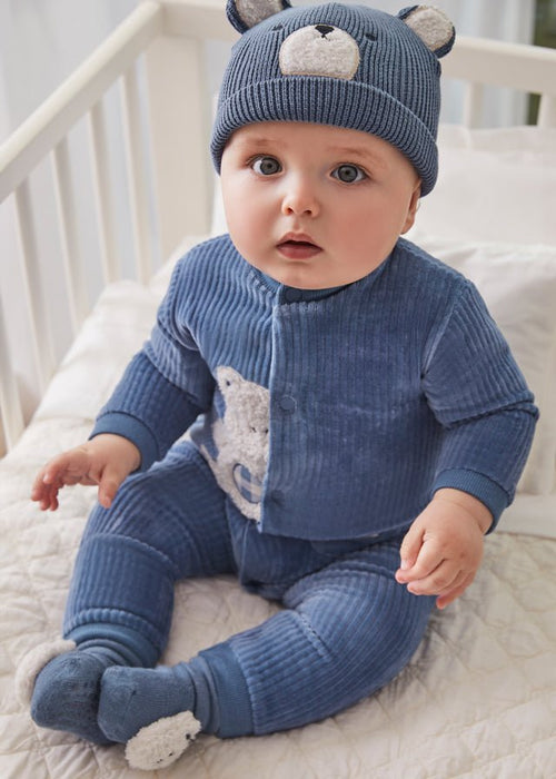 Baby Boy Blue Corduroy Babygrow (Mayoral)