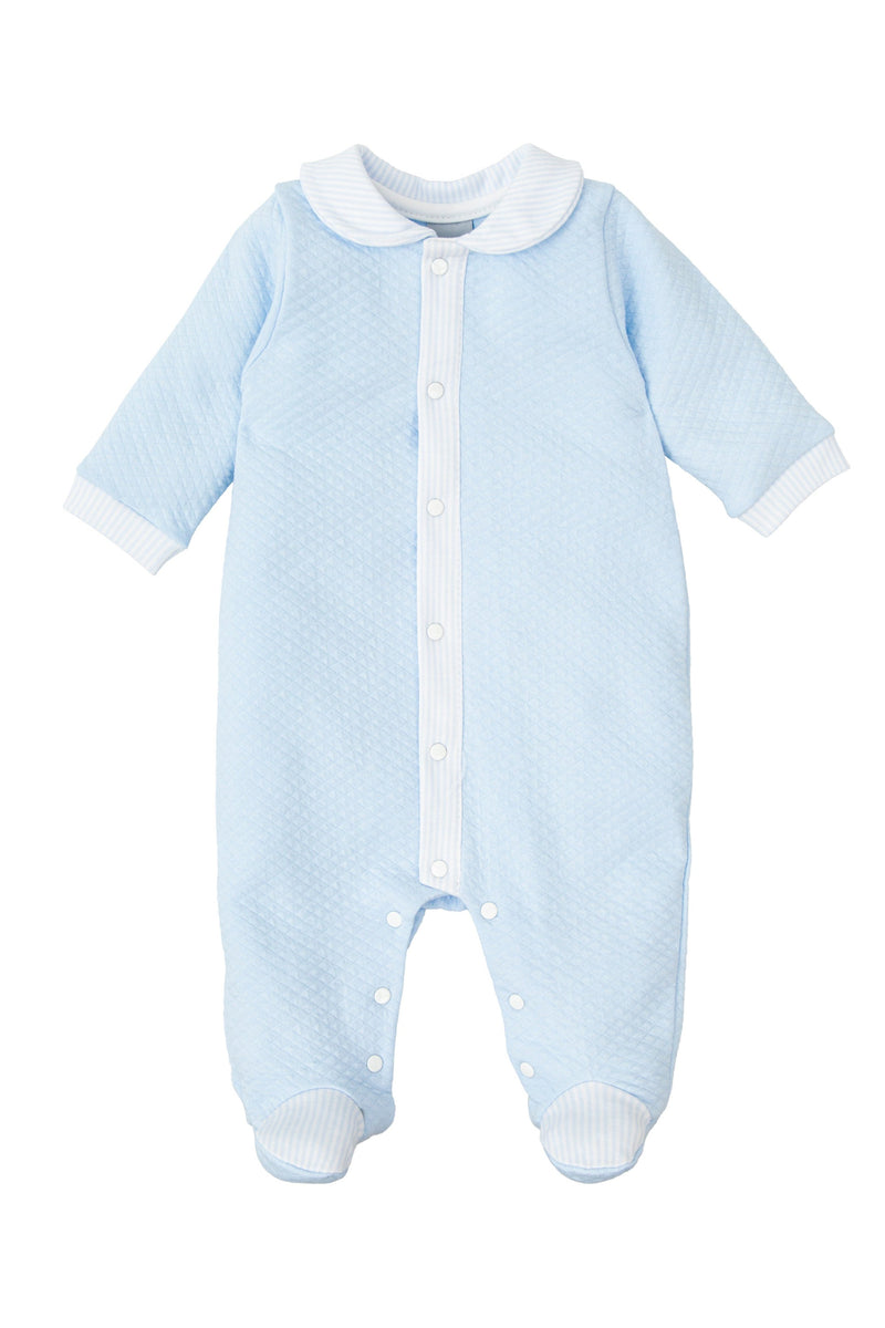 Baby Boy Blue Cotton Babygrow (Babidu)